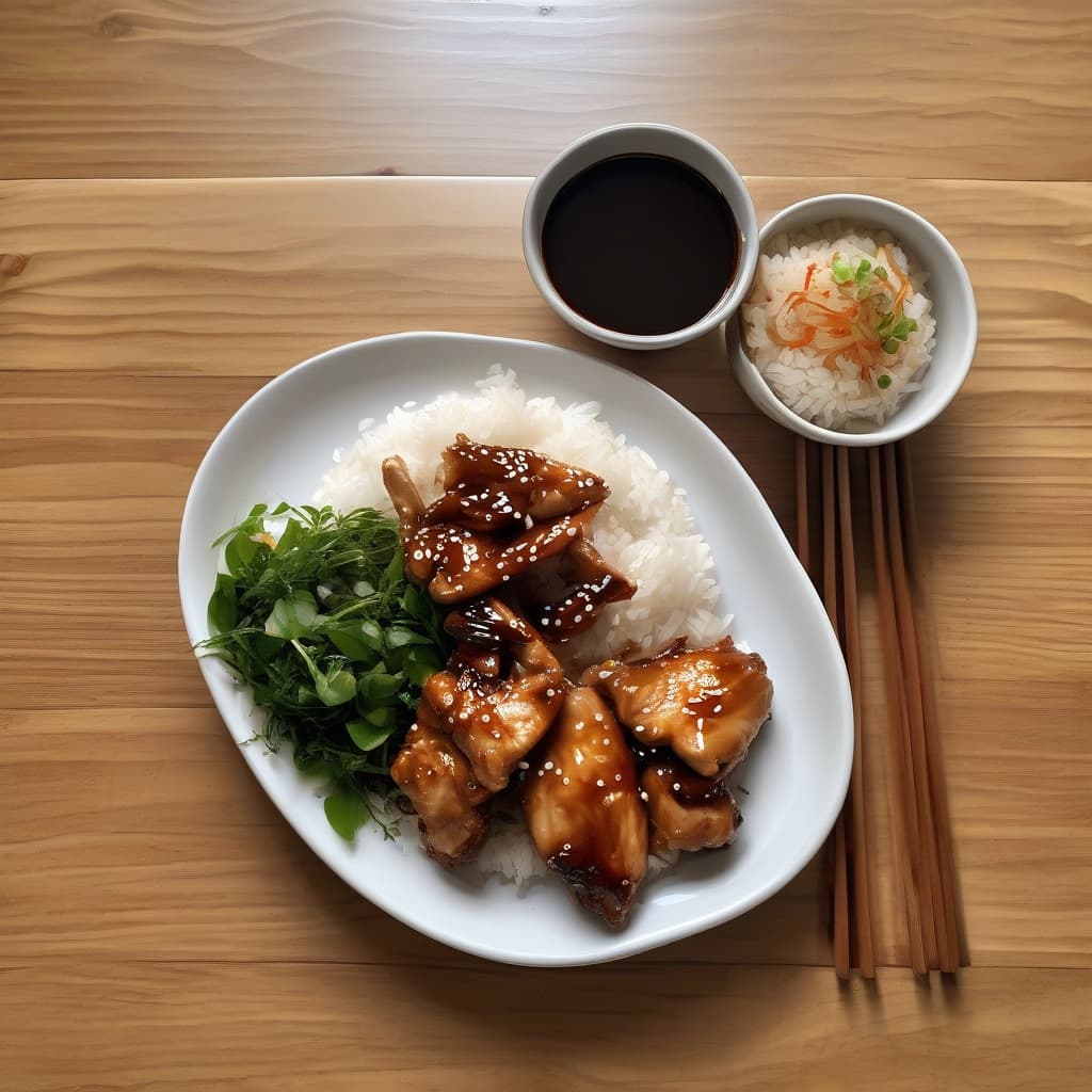 Chicken Teriyaki + General Tao's