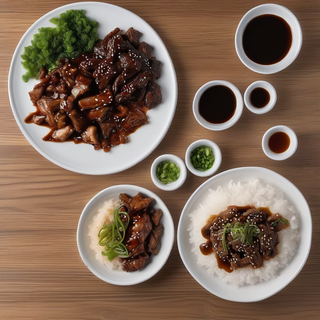 Chicken Teriyaki + Mongolian Beef