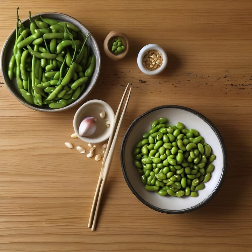 Garlic Edamame