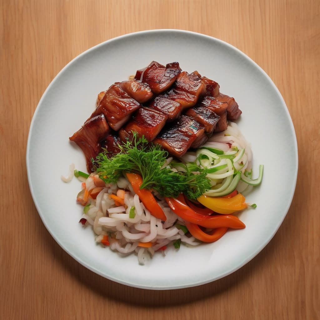 BBQ Pork with Vegetables
