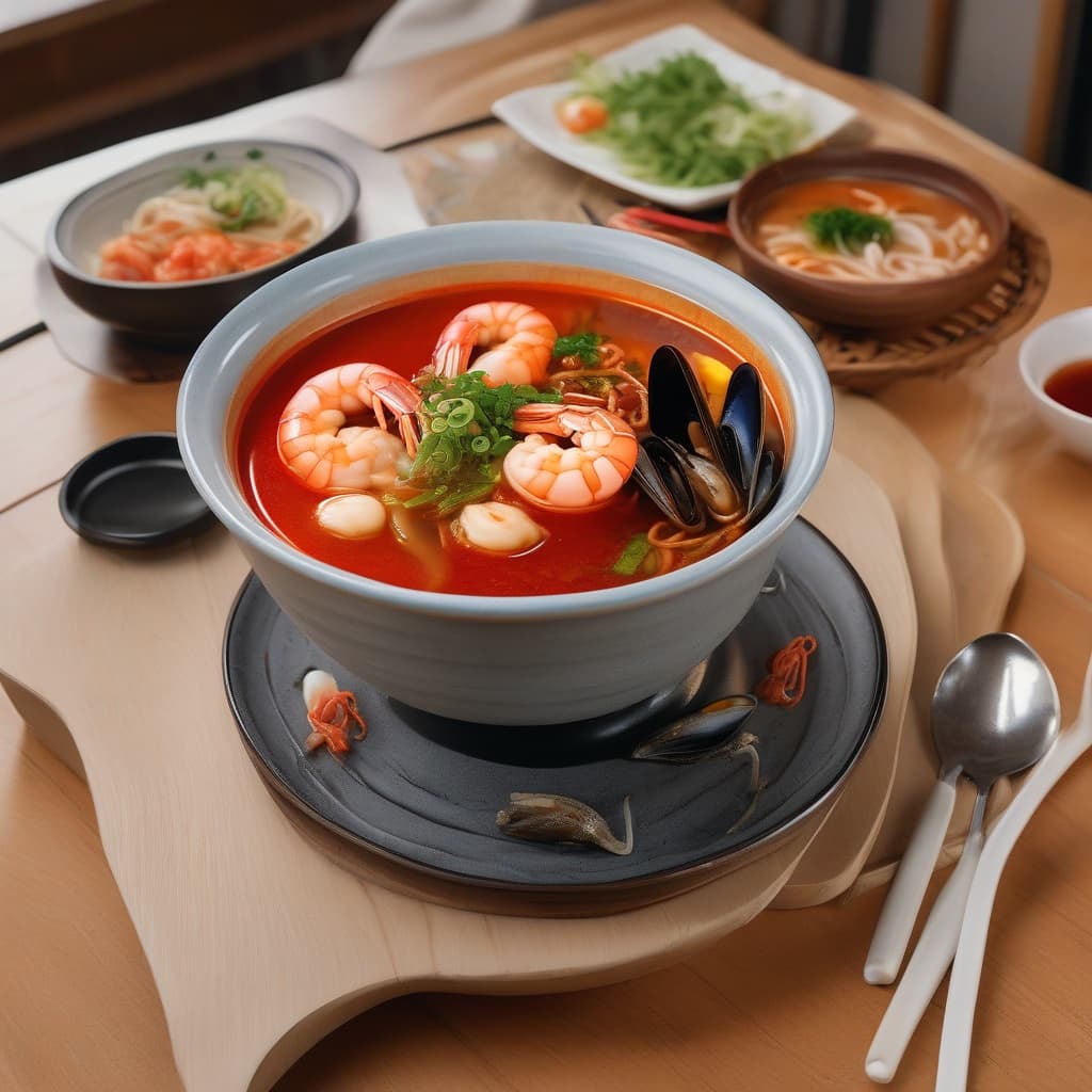 Spicy Seafood Noodle Soup