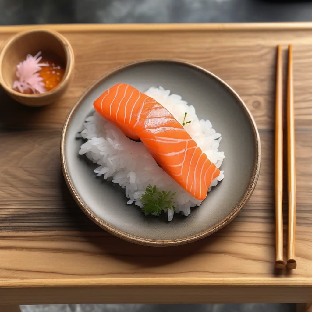 Salmon Sushi (2 pcs)